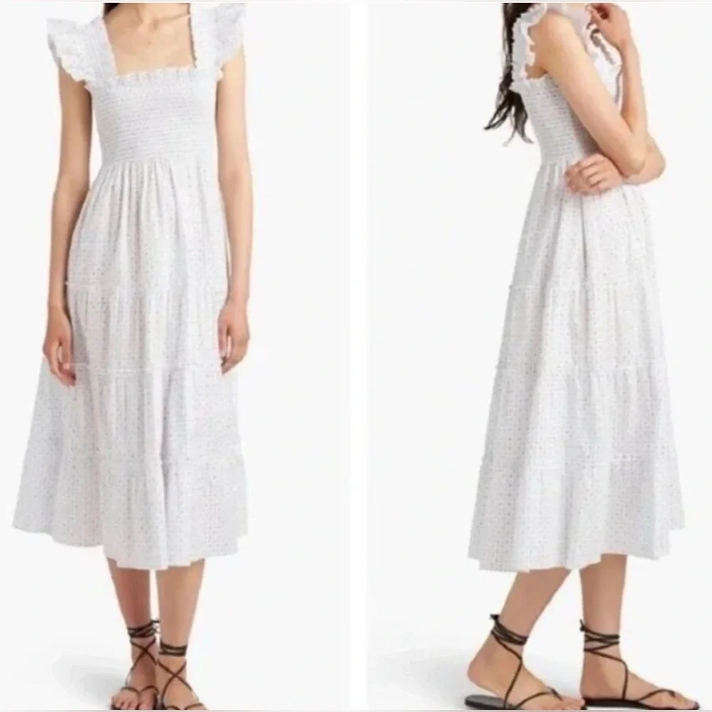 Hill House White Ruffle Dress - Picture 1 of 4